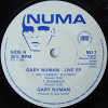 Gary Numan The Live EP 1985 UK